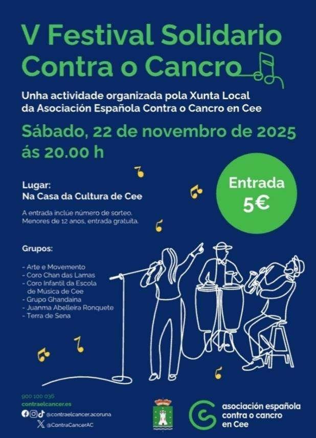 V Festival Solidario Contra o Cancro (2025) en Cee